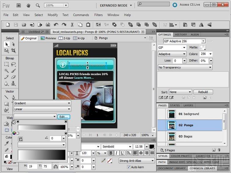 Fireworks CS5,Fireworks CS5下载,Adobe Fireworks CS5
