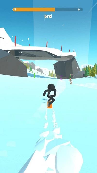 火柴人滑雪大作战官方版下载,火柴人滑雪大作战,休闲游戏,解压游戏